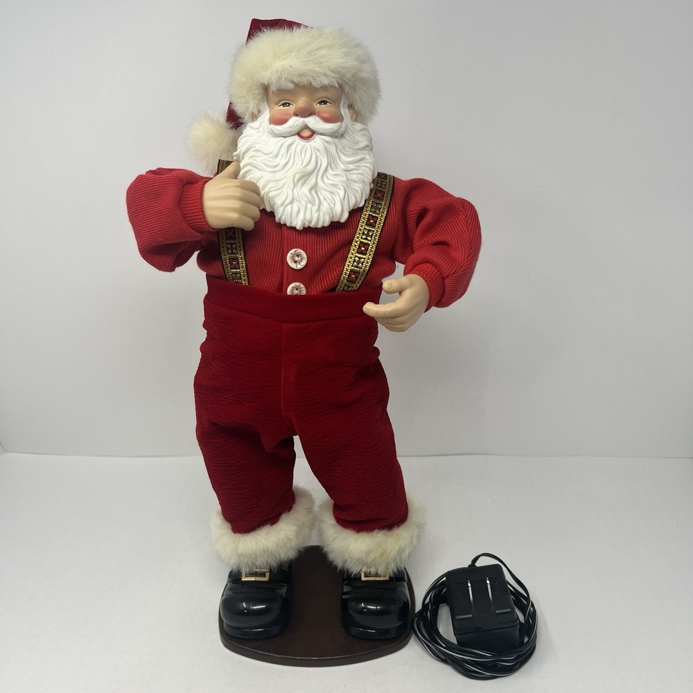 Jingle Bell Rock Santa Claus Animated Dancing Musical 1998 First Edition Plush - Picture 3 of 16